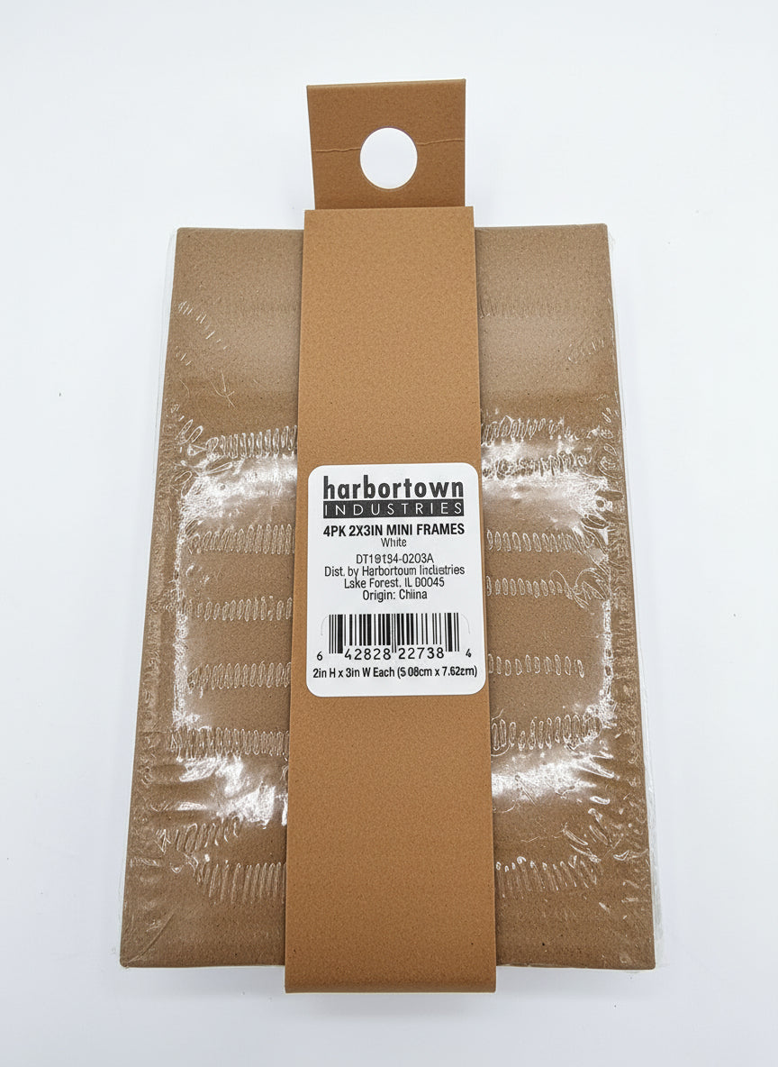 12-Pack Mini Photo Frames (2x3 Inches) – White – Harbortown Industries