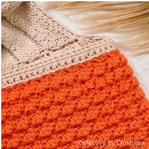 Coral & Cream Textured Crochet Bandeau Top – Adjustable Tie Strap Crop | Handmade Summer Boho Top