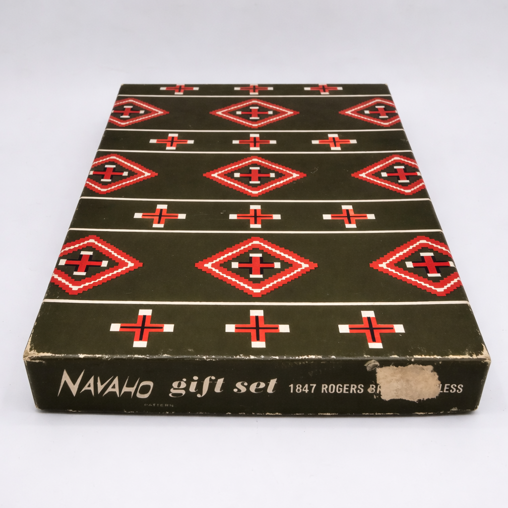 Vintage 1847 Rogers Bros “Navaho” Stainless Steel Divided Relish Tray Set – Mid-Century Serving Dish with Utensils