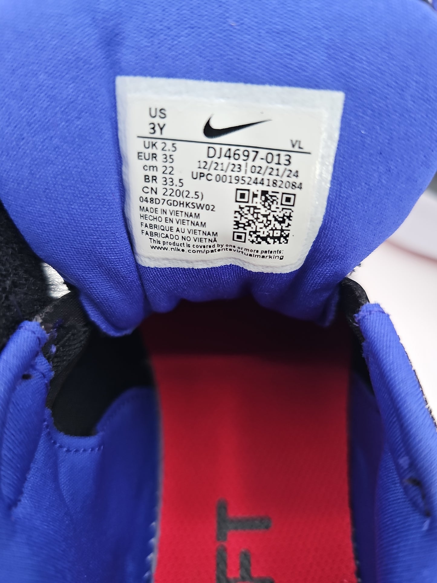 Nike Revolution 6 Big Kids' Shoes – Size 3Y (DJ4697-013)