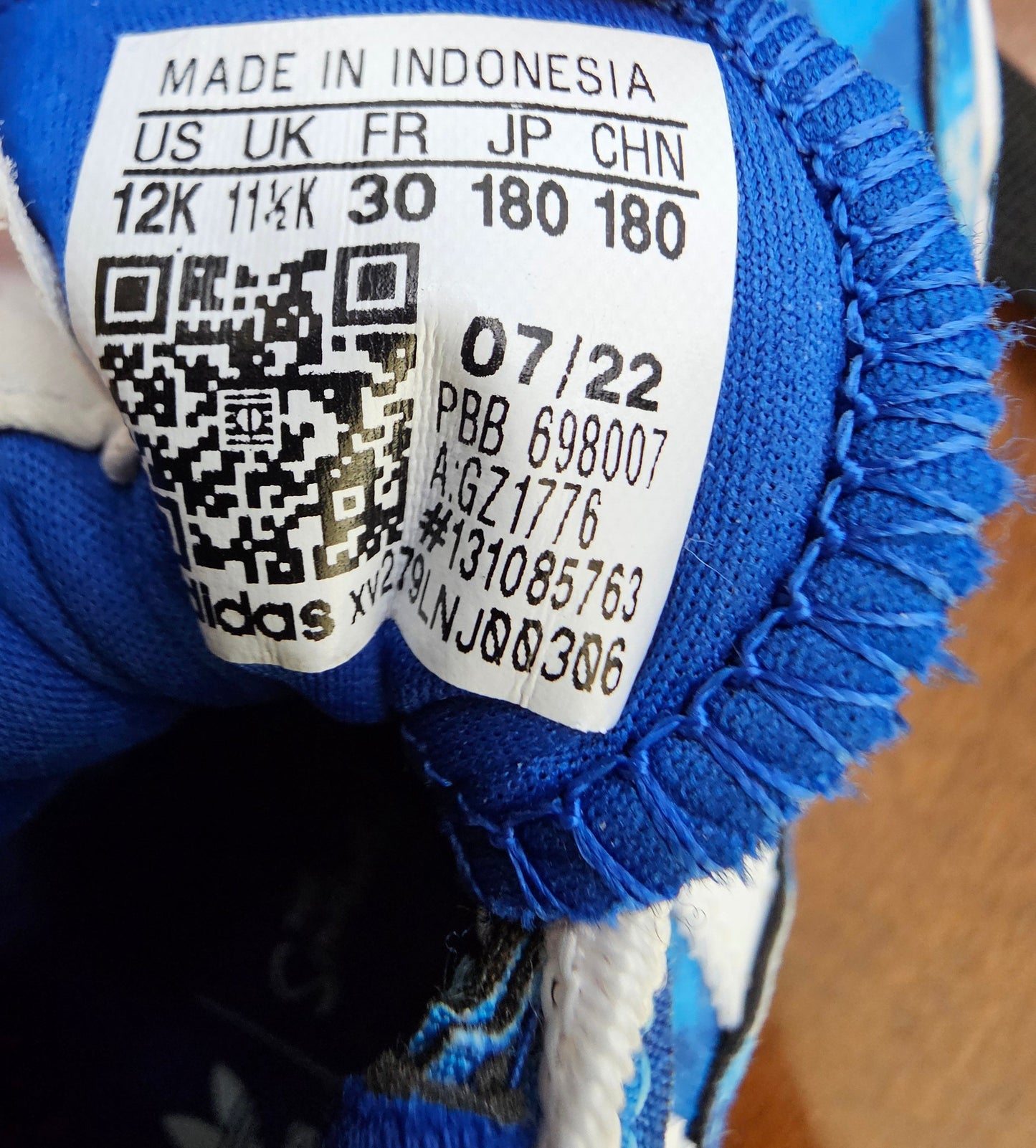 Adidas Forum Low Kids × The Simpsons “Bart Simpson” – Size 12K | Royal Blue Tie-Dye