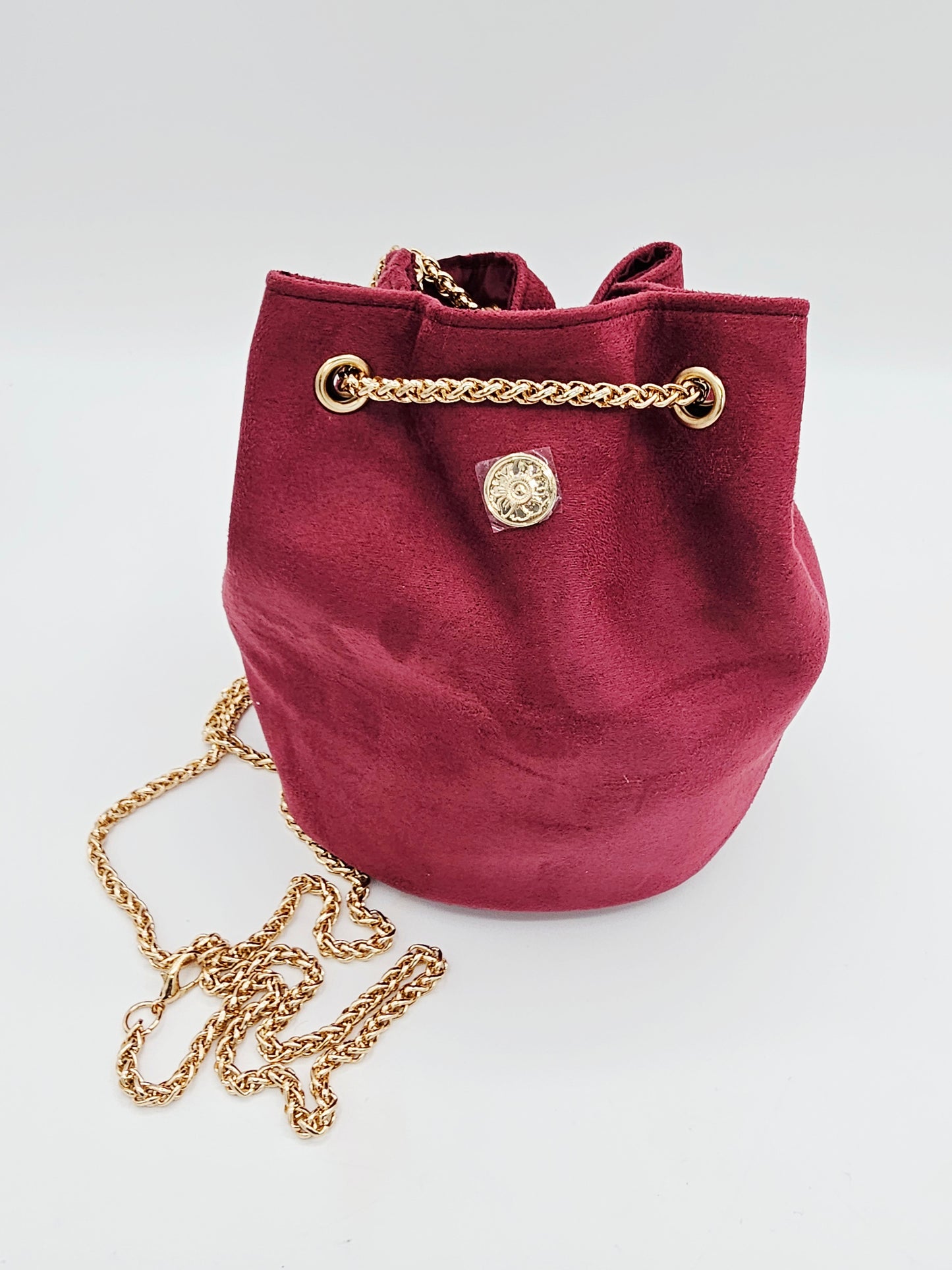 Azzaro Burgundy Mini Chain Shoulder Bag