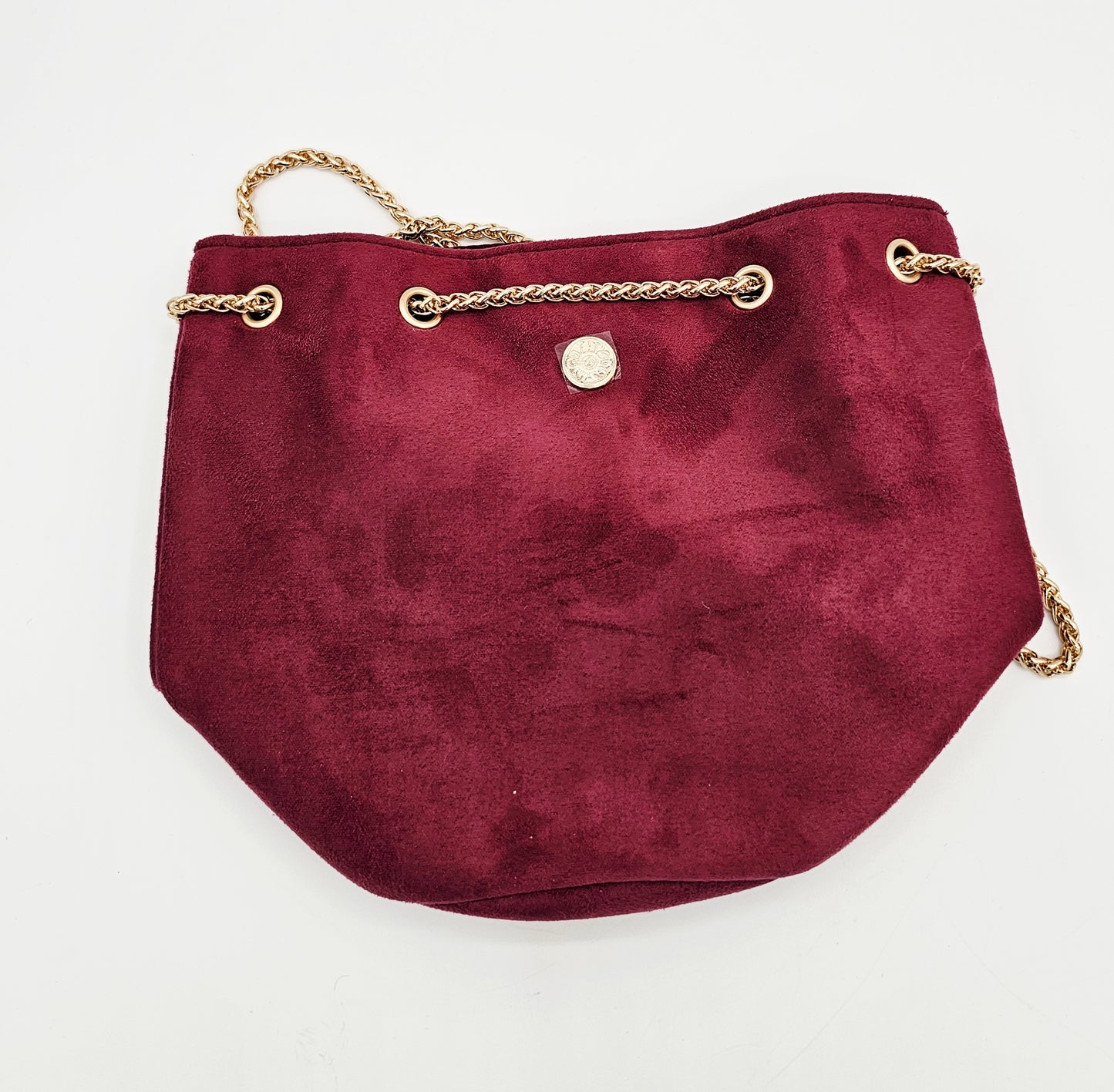 Azzaro Burgundy Mini Chain Shoulder Bag