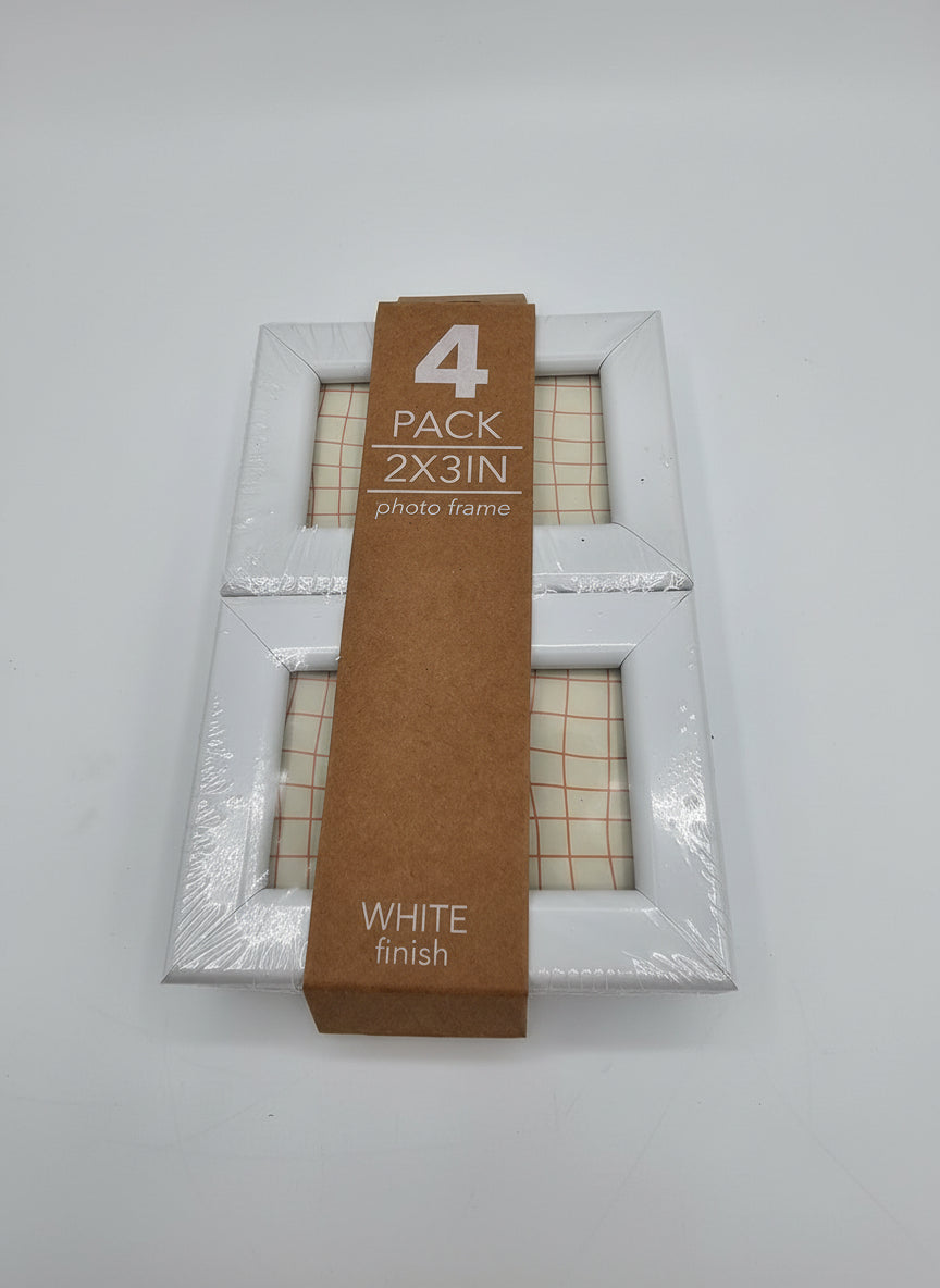 12-Pack Mini Photo Frames (2x3 Inches) – White – Harbortown Industries