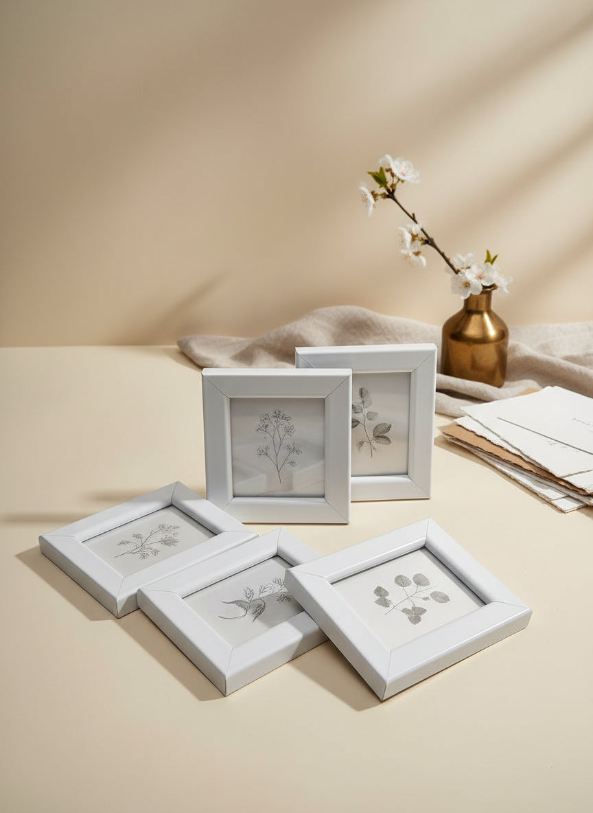 12-Pack Mini Photo Frames (2x3 Inches) – White – Harbortown Industries