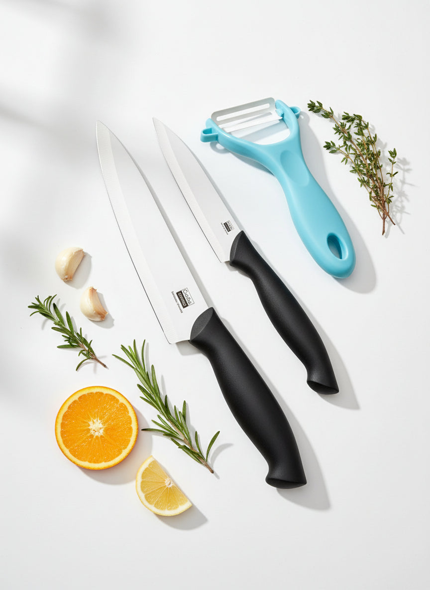 Cooks Concept 3-Piece Ceramic Kitchen Knife Set