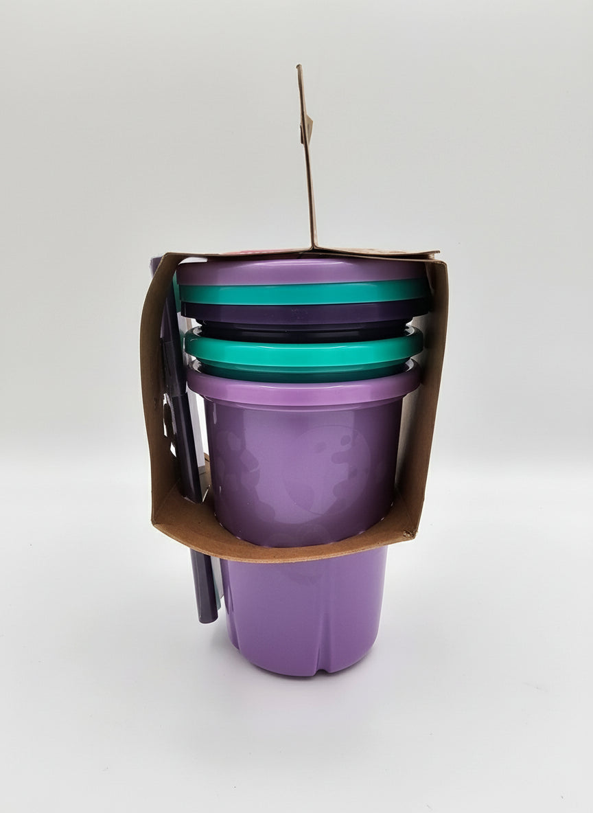 Green Grown Reusable Spill-Proof Straw Cups — 3-Pack (Eco-Friendly, BPA-Free)