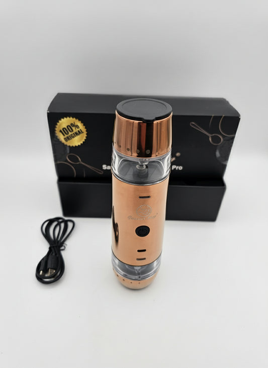 Gourmet Easy Salt & Pepper Grinder Pro — Electric Rechargeable Grinder (Rose Gold)