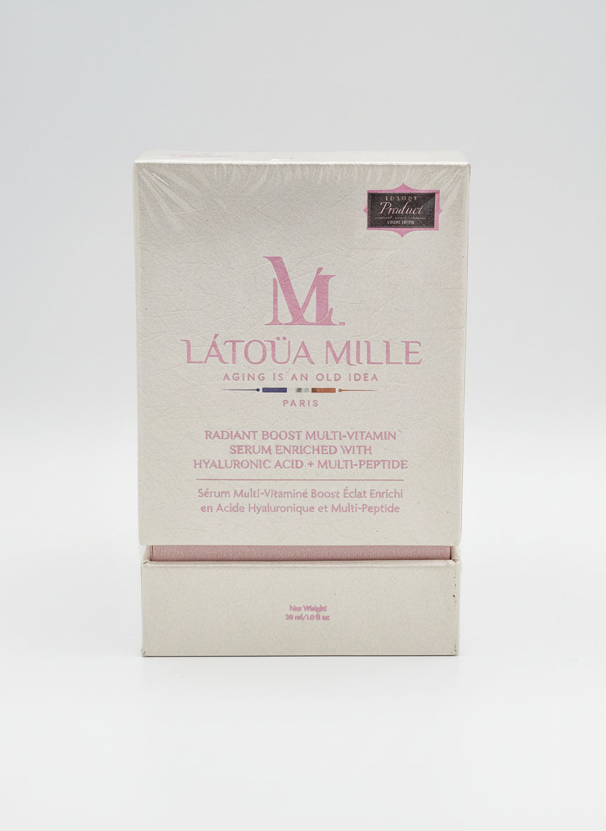 Látoua Mille 24K Gold Skincare Duo – Radiant Boost Serum + Gold Lava Foam Cleanser (New, Sealed)