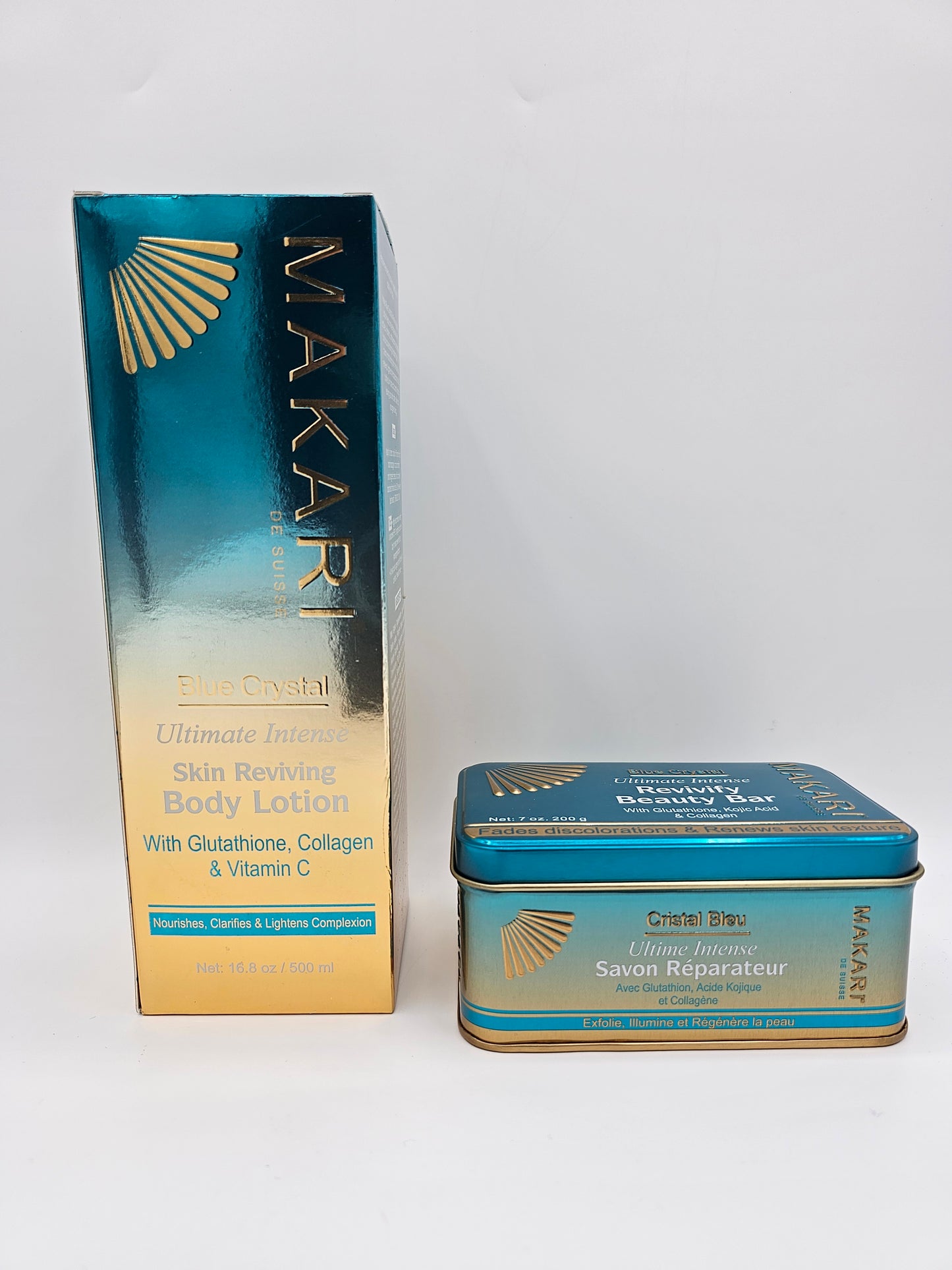 Makari Brightening Body Duo – Revivify Beauty Bar + Skin Reviving Body Lotion