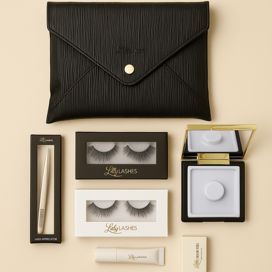 Lilly Lashes Black Accessory Collection Kit with Clutch & Tools
