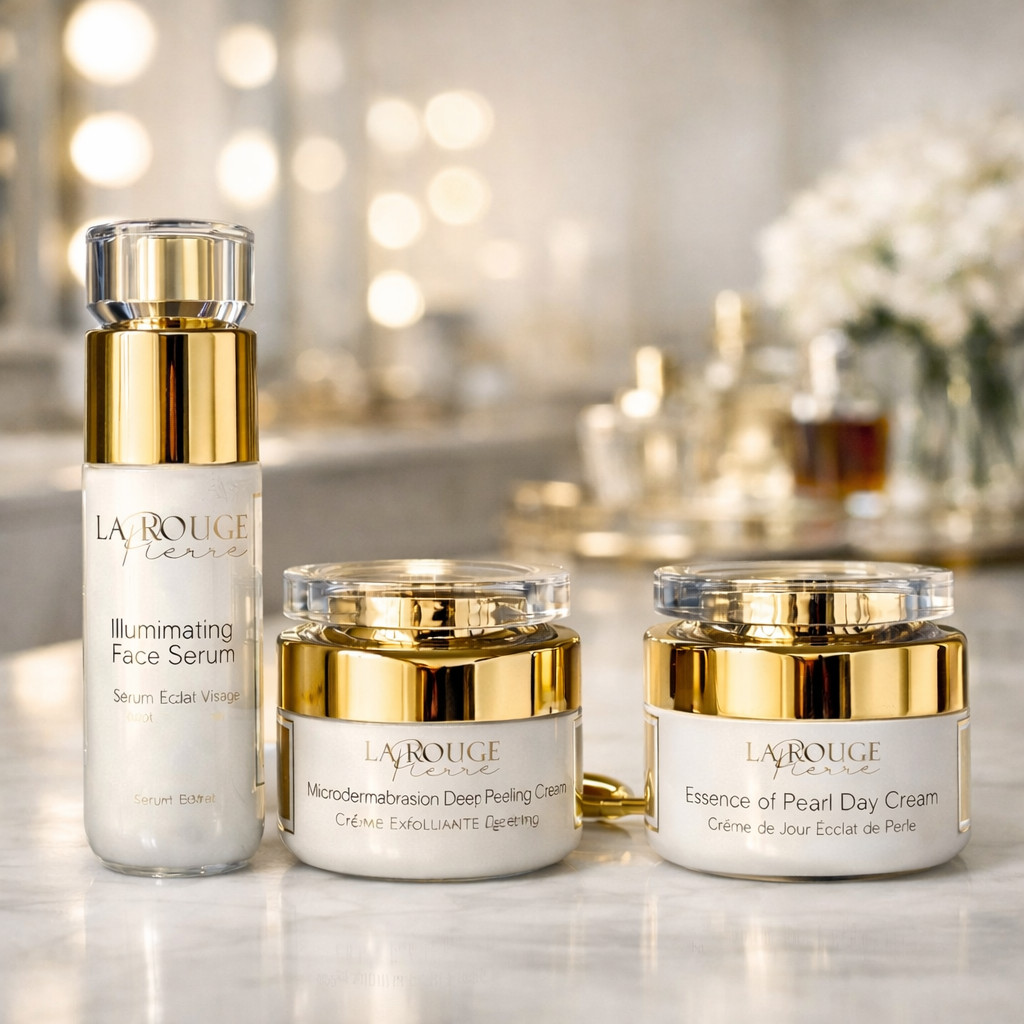 La Rouge Pierre Signature Collection – Luxury 3-Step Skincare Ritual