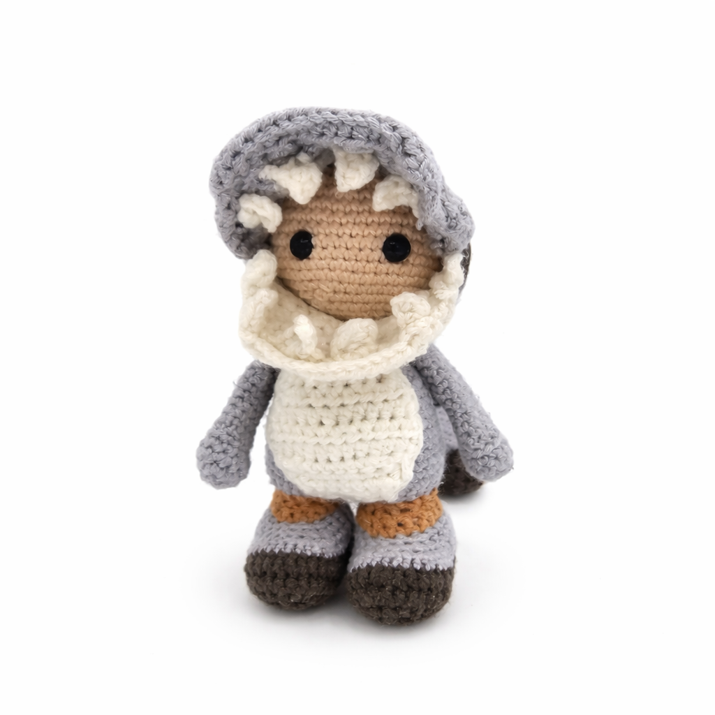 Handmade Crochet Shark Boy Plush – Amigurumi Shark Costume Doll – Ocean Toy Gift