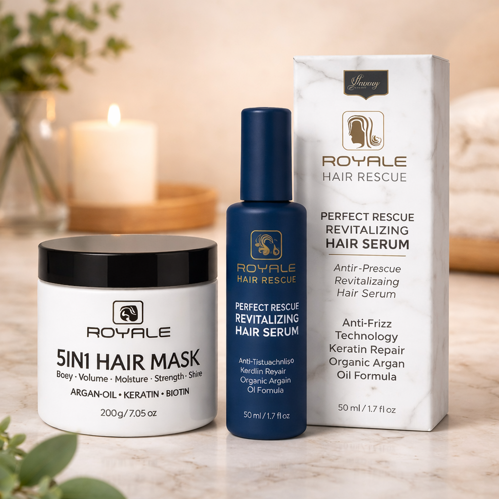 Luxury Hair Repair Duo 5-in-1 Mask & Revitalizing Hair Serum