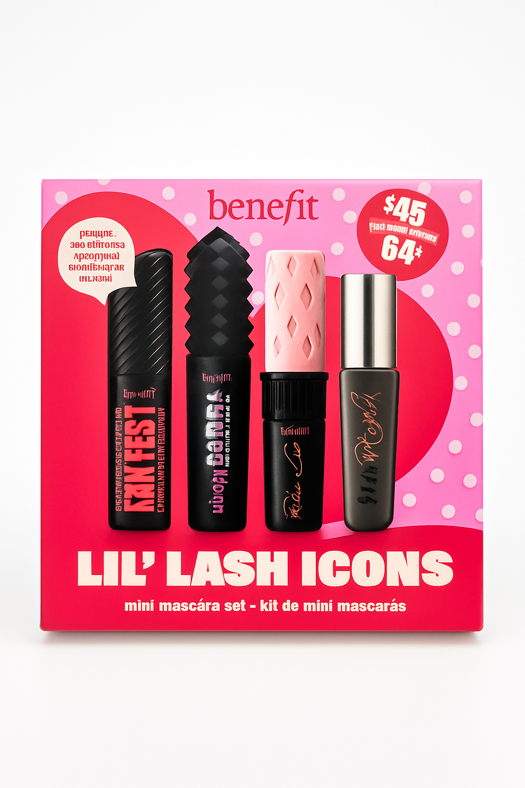 Benefit Cosmetics Lil’ Lash Icons Mini Mascara Set – 5-Piece Collection (Includes Free Sample)