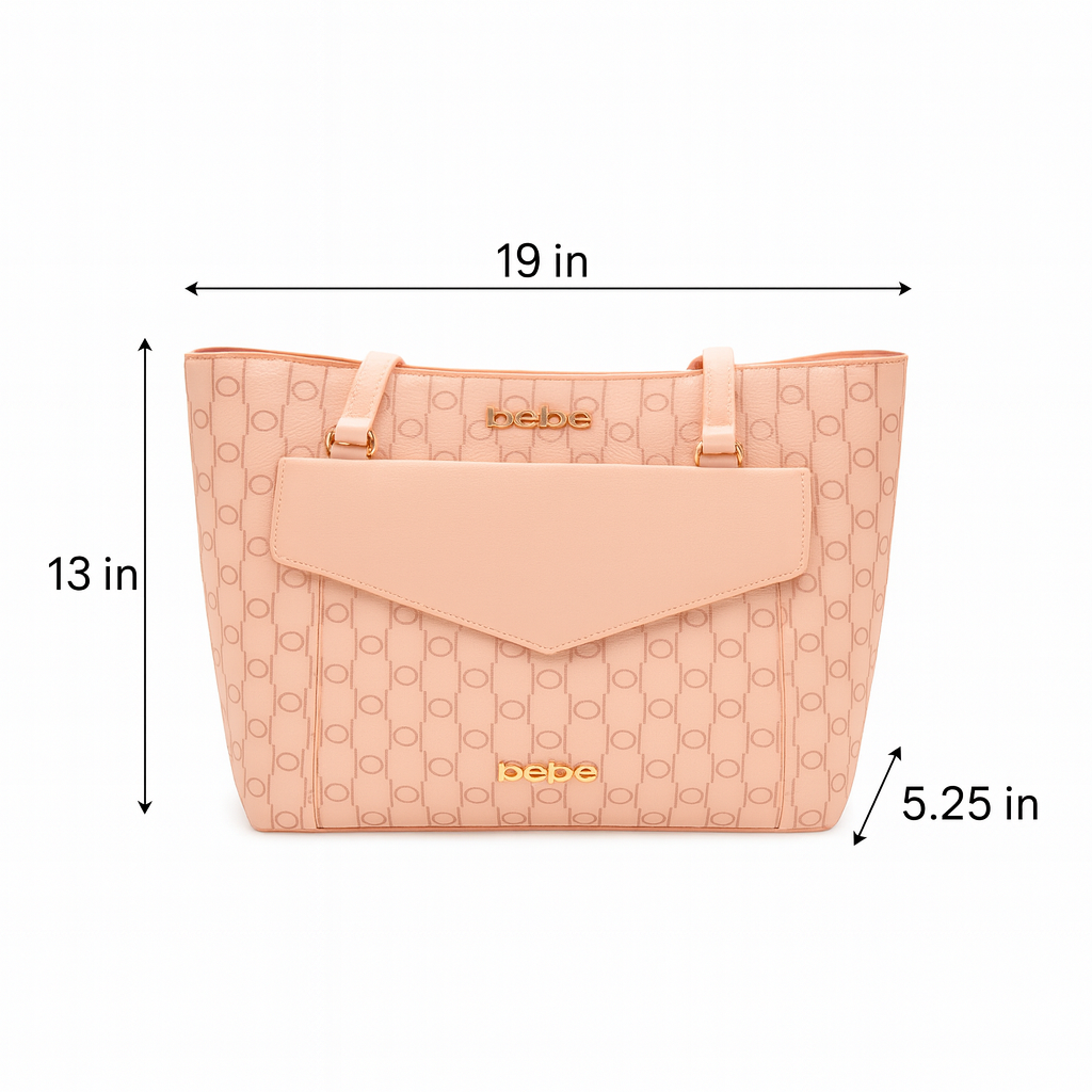 Bebe 2-in-1 Blush Pink Tote & Crossbody Bag Set