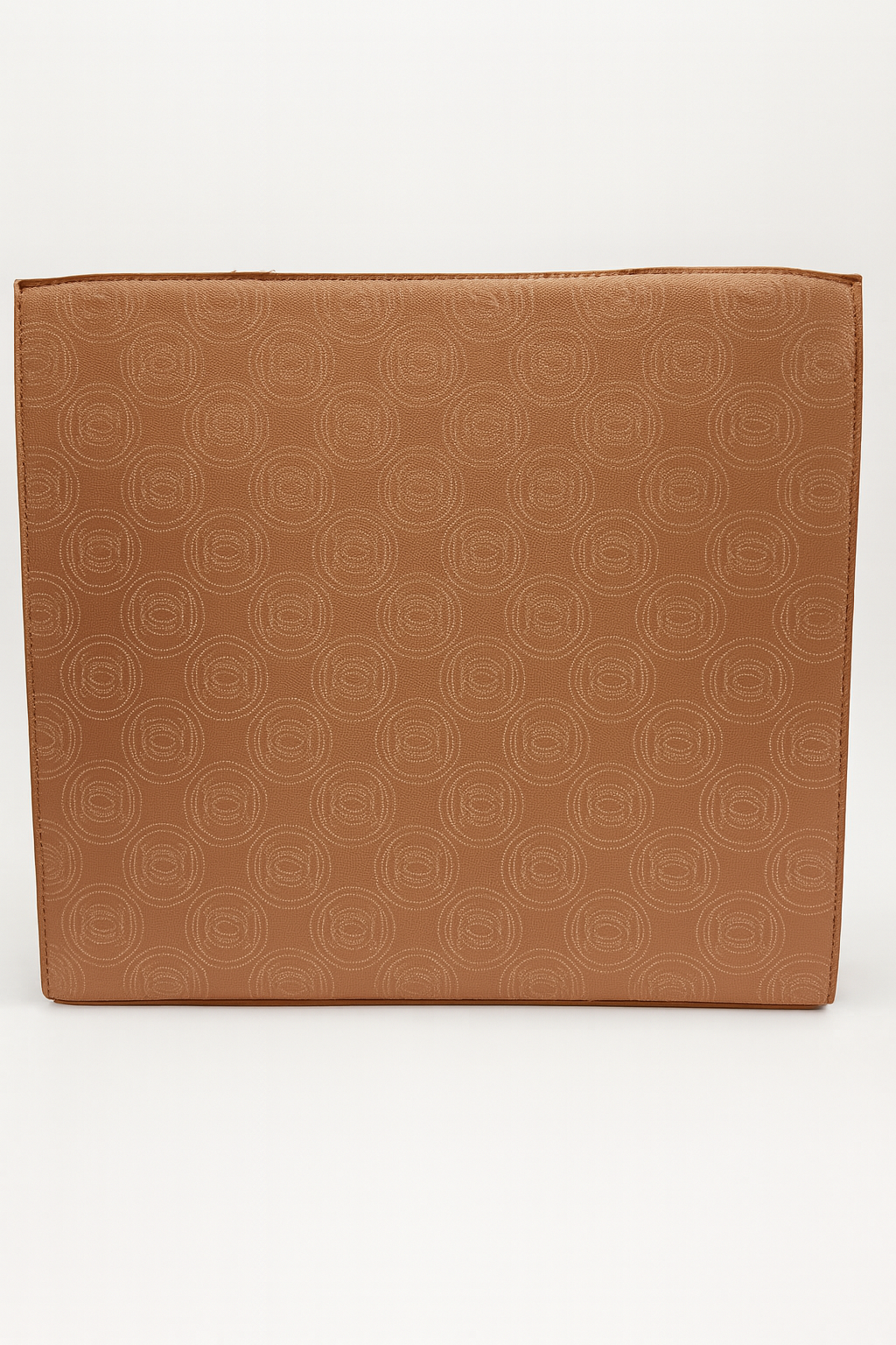 bebe Los Angeles Large Tote Bag with Matching Pouch – Pink Stripe Taupe Logo Tote