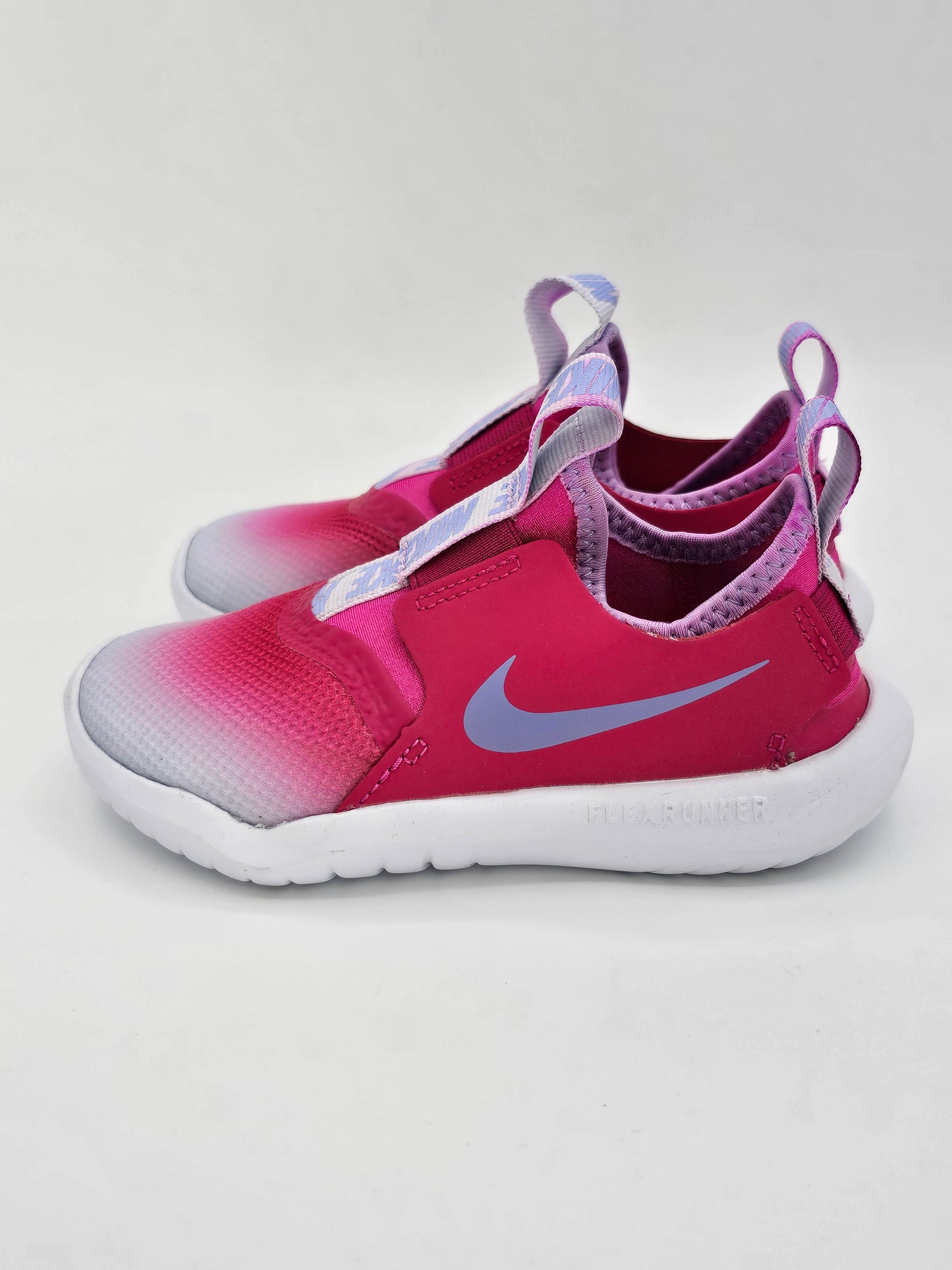 Nike Flex Runner Toddler Shoes – Size 9C | Fireberry/Purple Pulse Ombré | New (Box Damaged)