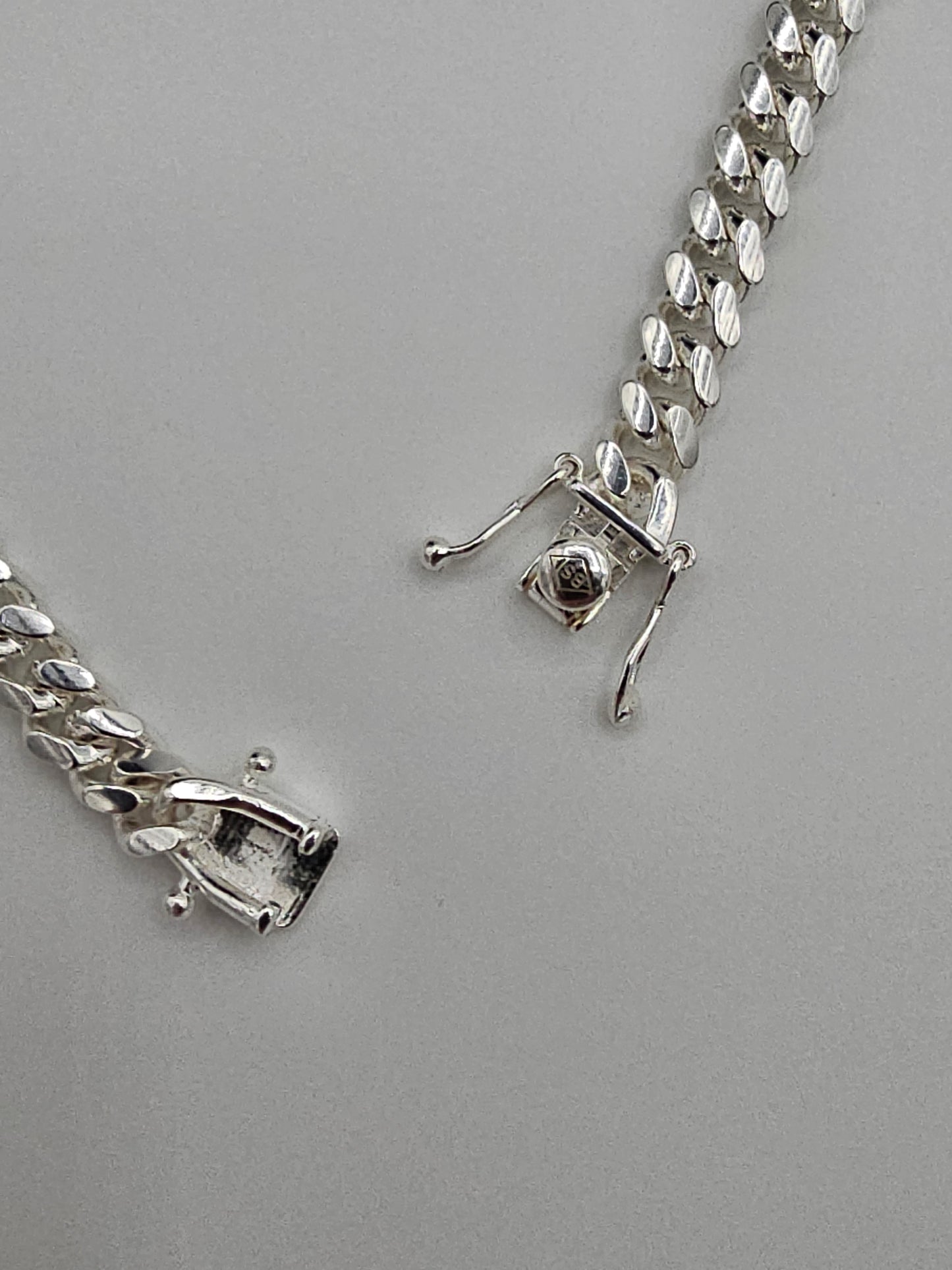 Solid .925 Sterling Silver Cuban Link Chain Necklace | 26" | BSI Marked