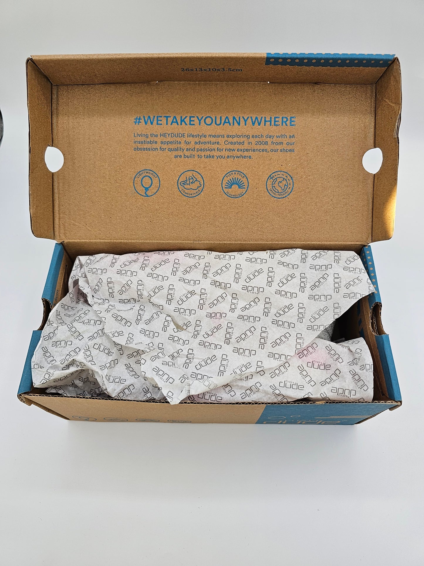 Hey Dude Wendy Youth “Doodle Freedom” – Size K12 | Cream/Pink Rainbow Sole