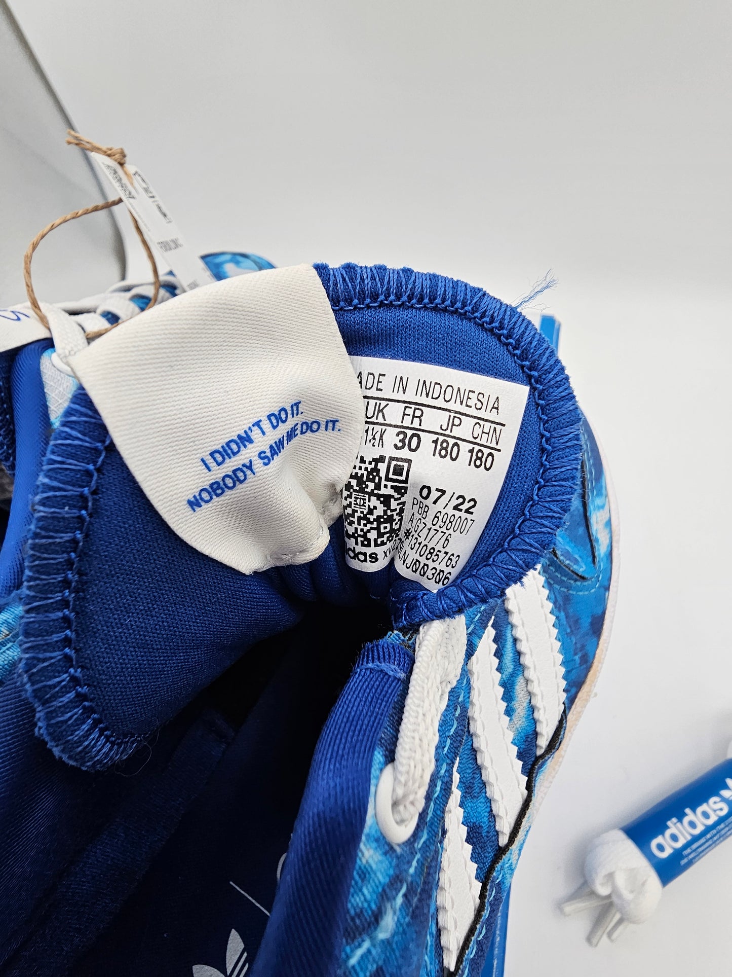 Adidas Forum Low Kids × The Simpsons “Bart Simpson” – Size 12K | Royal Blue Tie-Dye