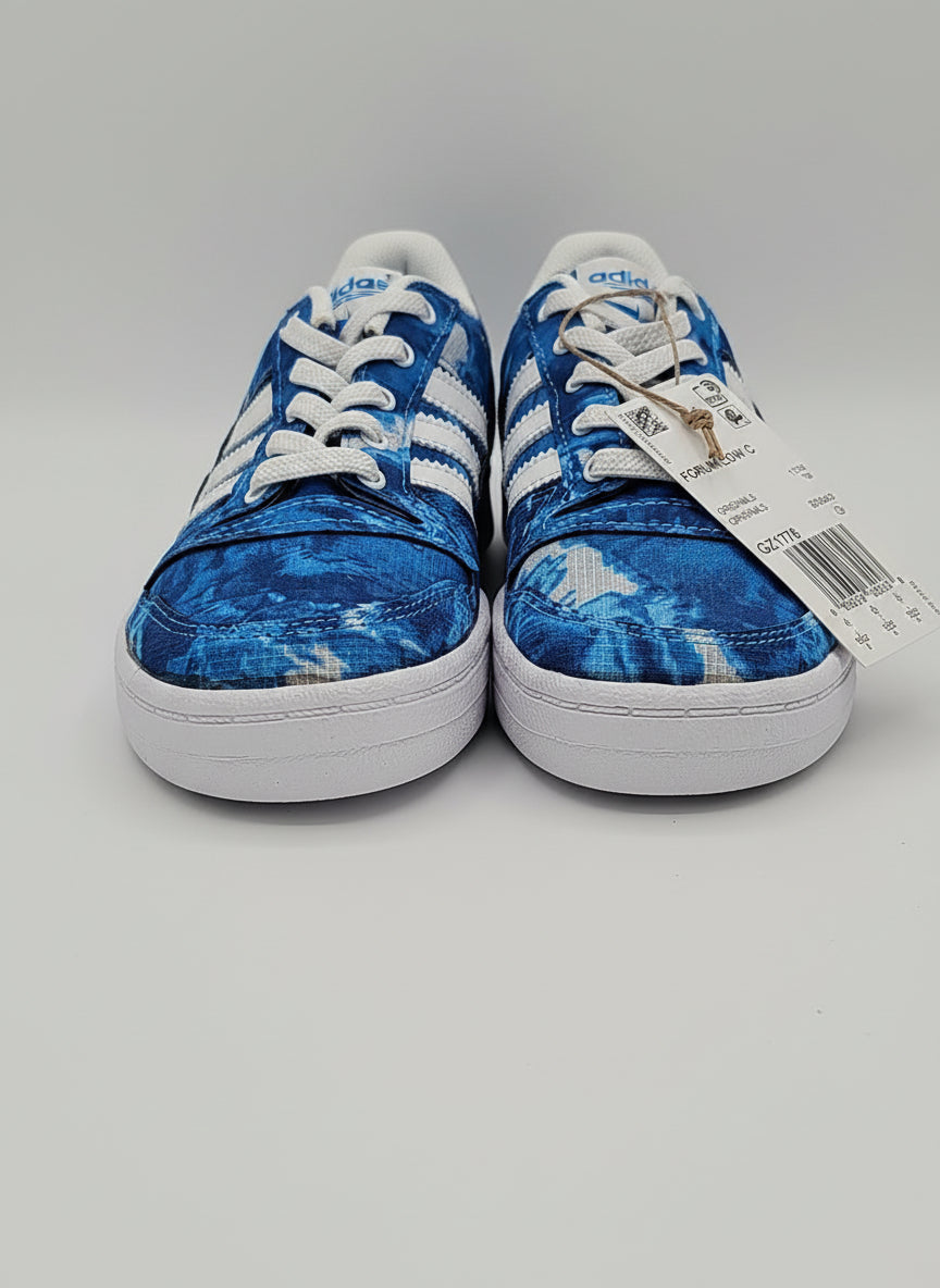 Adidas Forum Low Kids × The Simpsons “Bart Simpson” – Size 12K | Royal Blue Tie-Dye