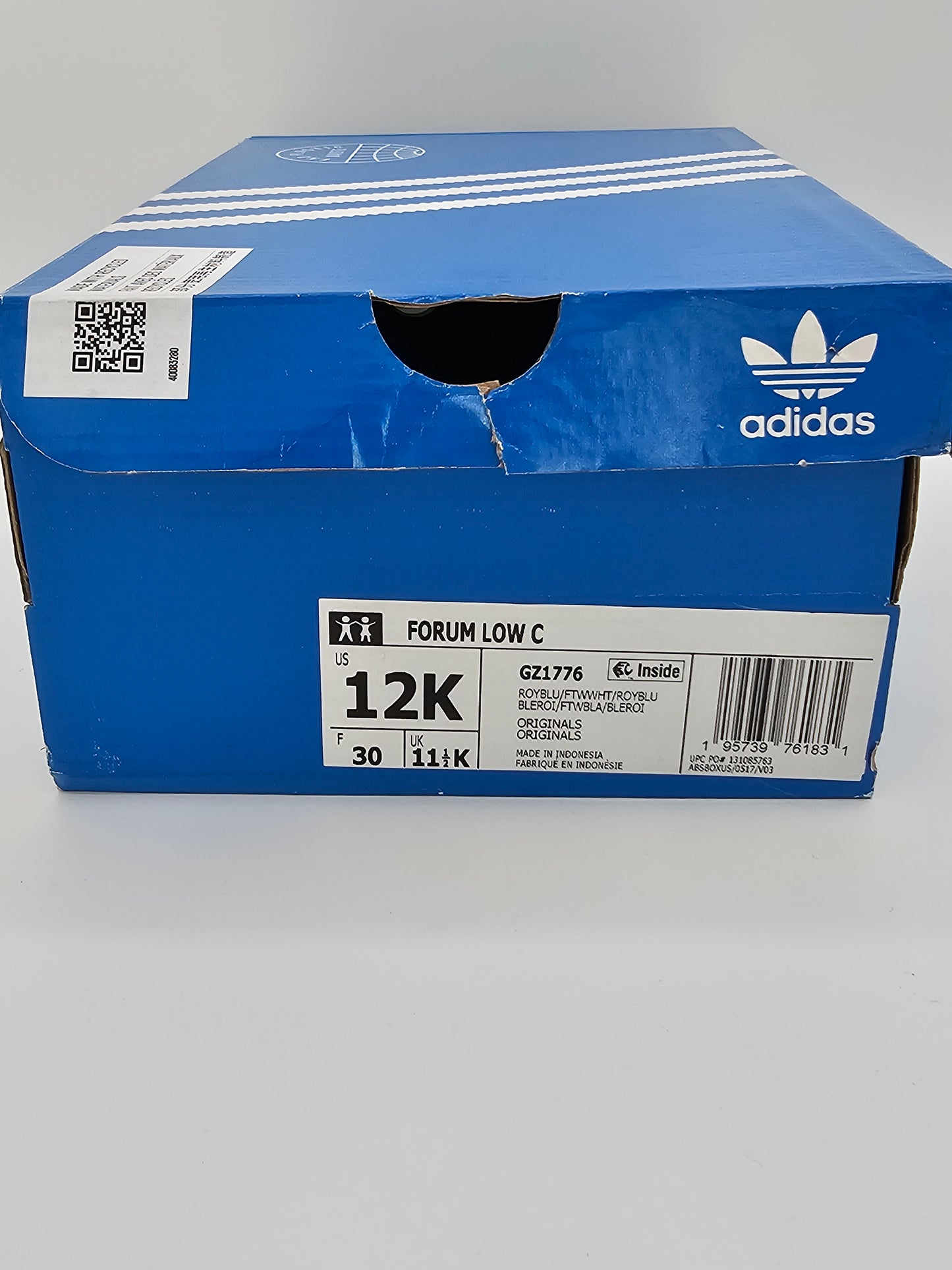 Adidas Forum Low Kids × The Simpsons “Bart Simpson” – Size 12K | Royal Blue Tie-Dye