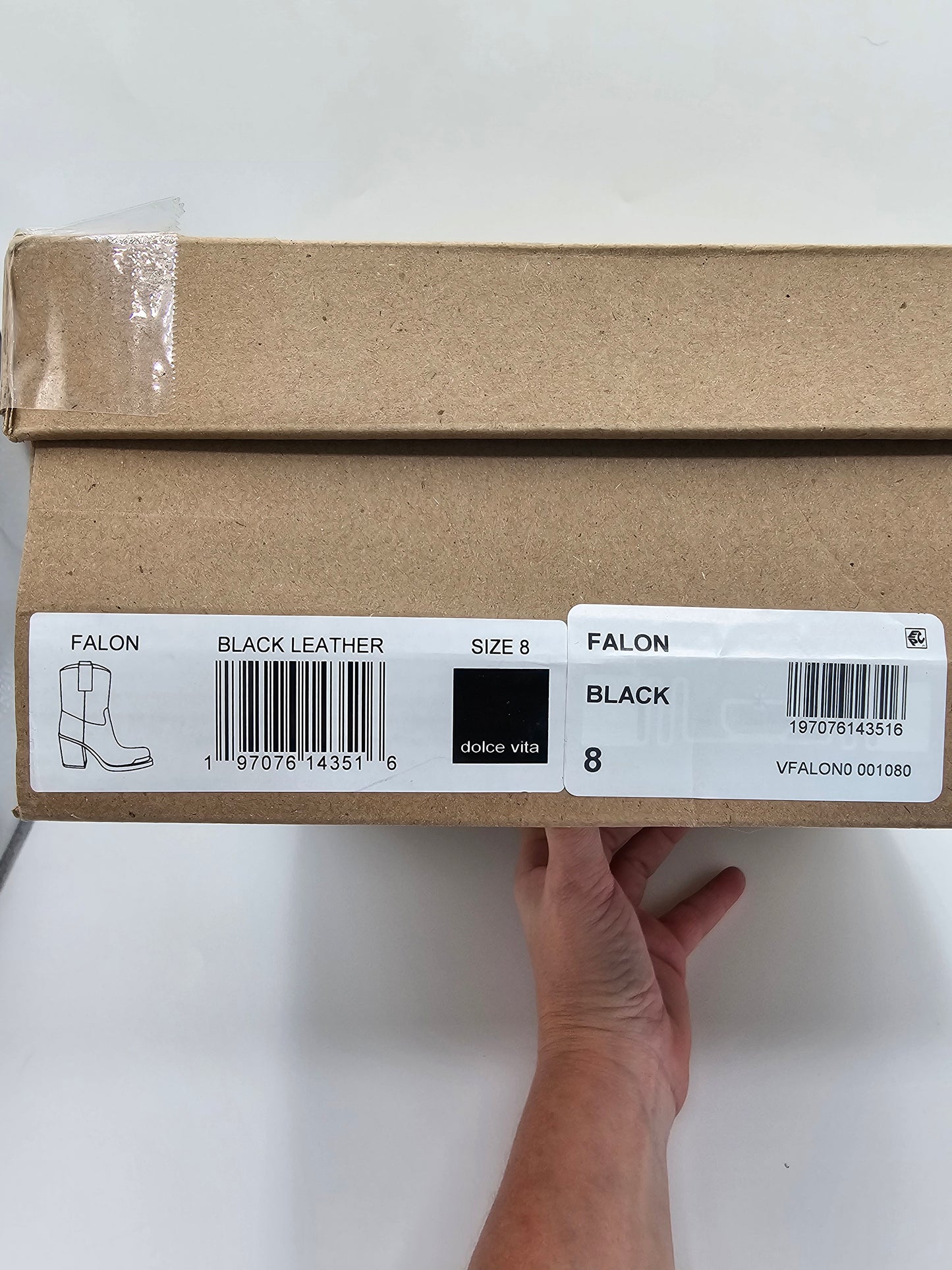 Dolce Vita Falon Black Leather Ankle Boots – Women’s 8